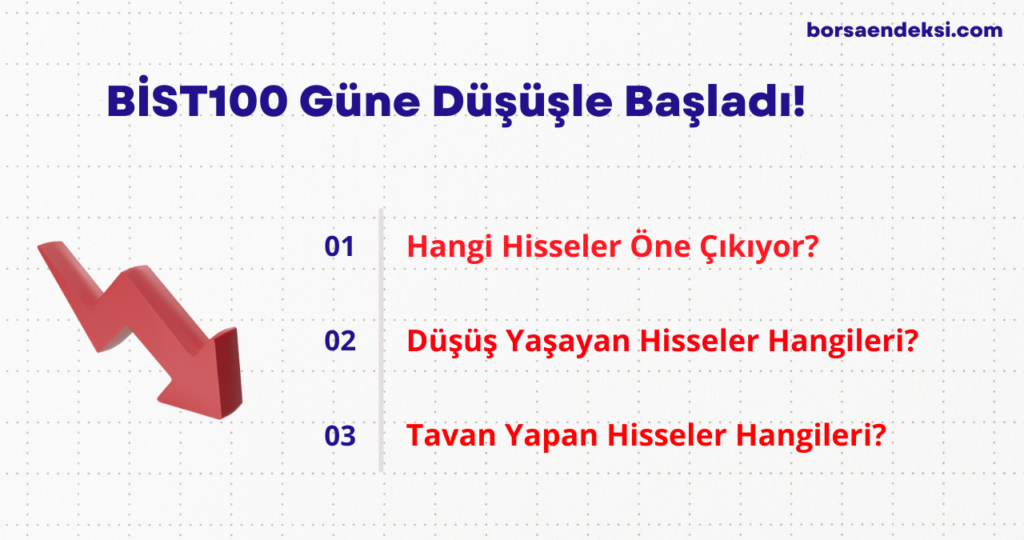 BIST 100 Güne Düşüşle Başladı