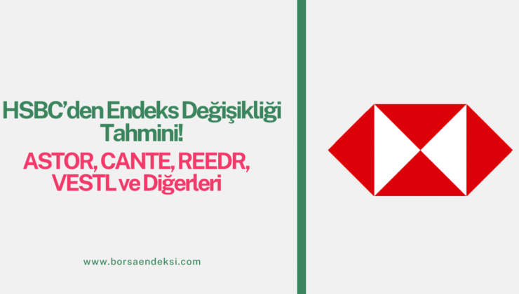 HSBC’den Endeks Değişikliği Tahmini: ASTOR, CANTE, REEDR, VESTL ve Diğerleri Listeden Çıkabilir