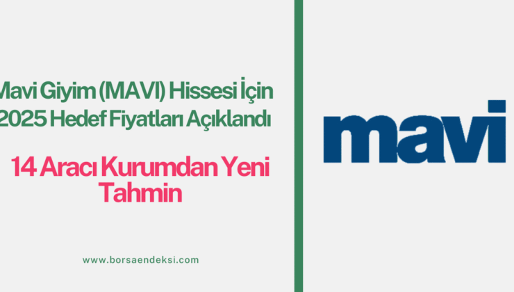 Mavi Giyim (MAVI) Hissesi İçin 2025 Hedef Fiyatları Açıklandı: 14 Aracı Kurumdan Yeni Tahmin